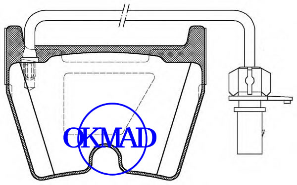 AUDI A6 Avant (4B, C5)  VOLKSWAGEN PHAETON brake pad FMSI:D1029-7934/8372/D1266-7934 OEM:3D0 698 151 A WVA:23751,F1029